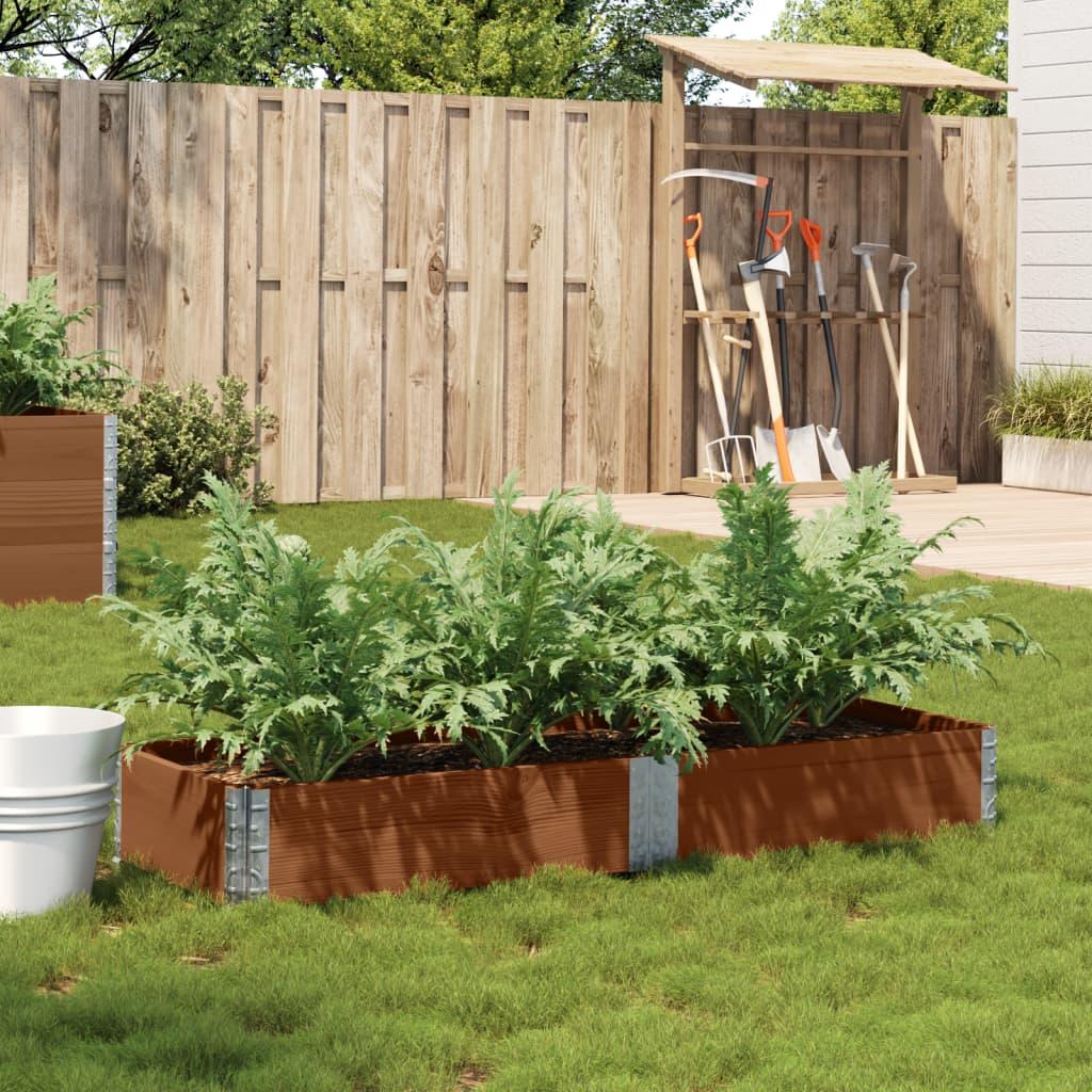 Plantekasse 150x50 cm massivt fyrretræ brun Plantekasse 150x50 cm massivt fyrretræ brun