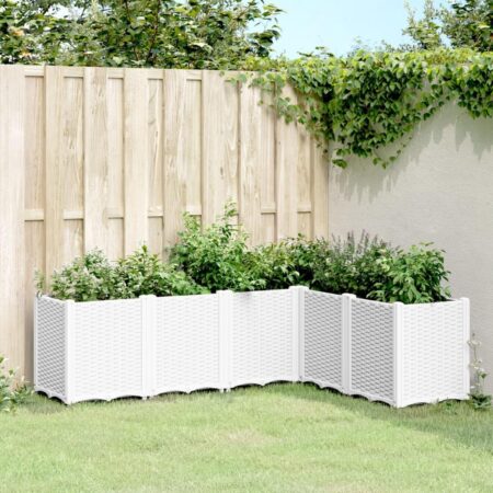 Plantekasse 160x120x53 cm PP hvid