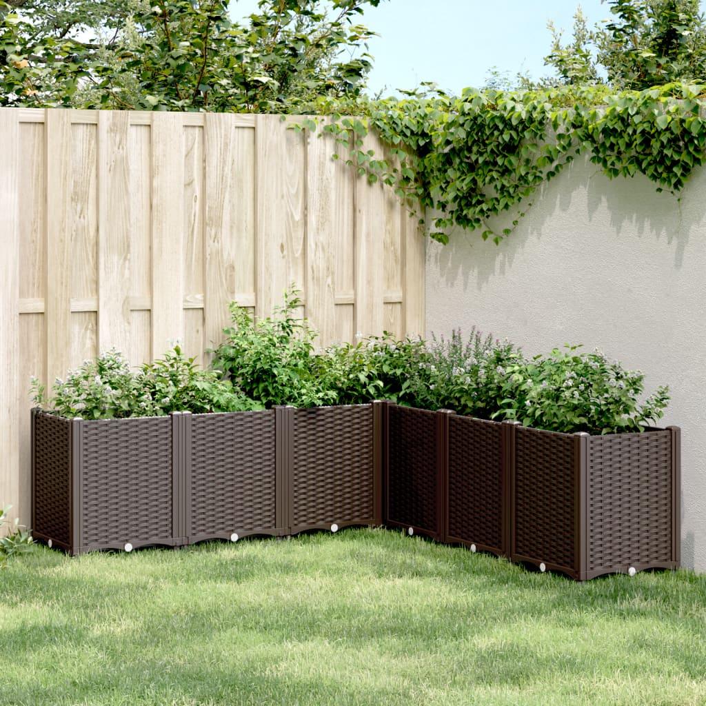 Plantekasse 160x160x53 cm PP brun Plantekasse 160x160x53 cm PP brun