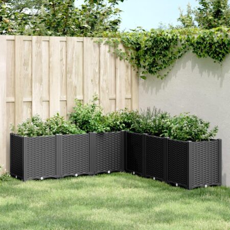Plantekasse 160x160x53 cm PP sort