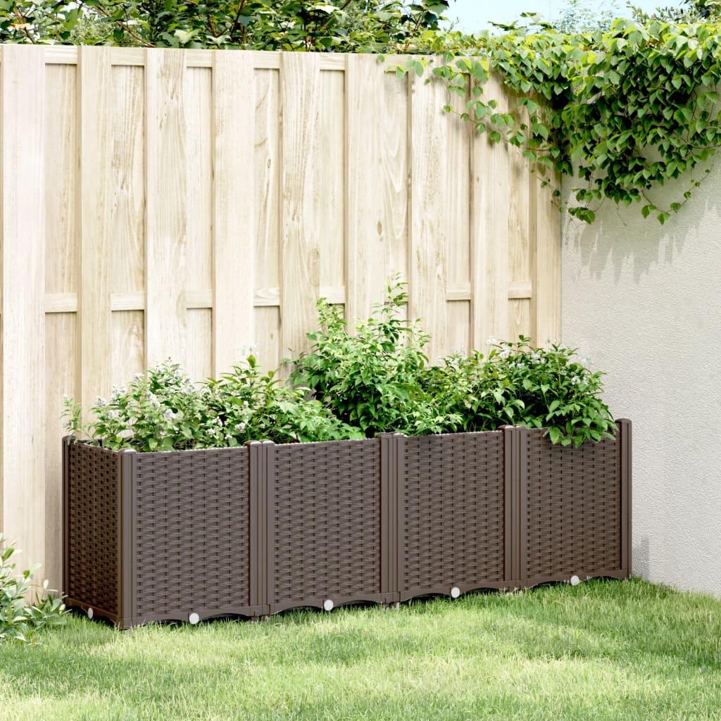 Plantekasse 160x40x53 cm PP brun Plantekasse 160x40x53 cm PP brun