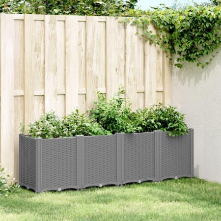 Plantekasse 160x40x53 cm PP lysegrå