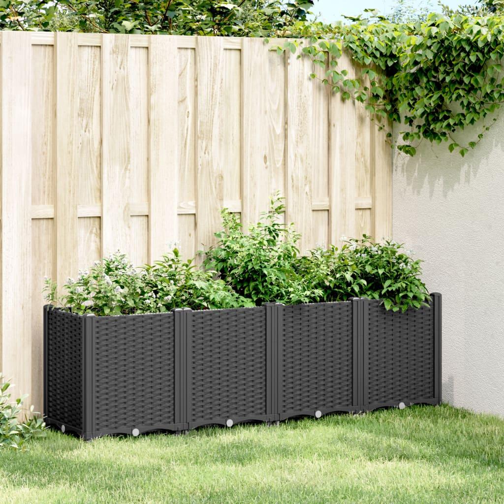 Plantekasse 160x40x53 cm PP sort Plantekasse 160x40x53 cm PP sort