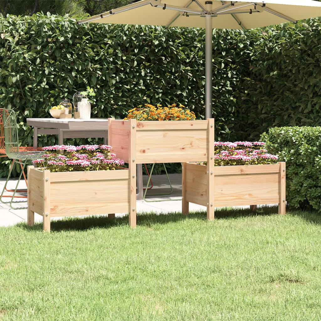 Plantekasse 178,5x44x75 cm massivt fyrretræ Plantekasse 178,5x44x75 cm massivt fyrretræ