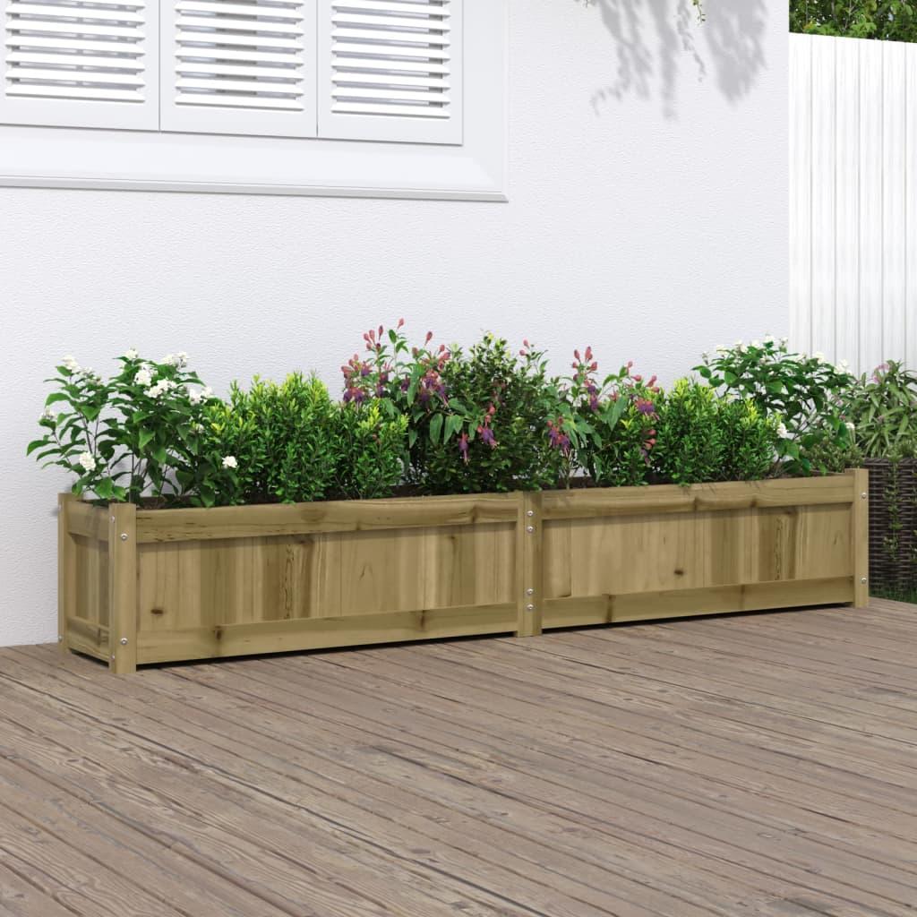 Plantekasse 180x31x31 cm imprægneret fyrretræ Plantekasse 180x31x31 cm imprægneret fyrretræ