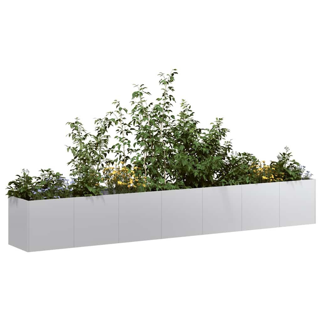 Plantekasse 280x40x40 cm galvaniseret stål Plantekasse 280x40x40 cm galvaniseret stål