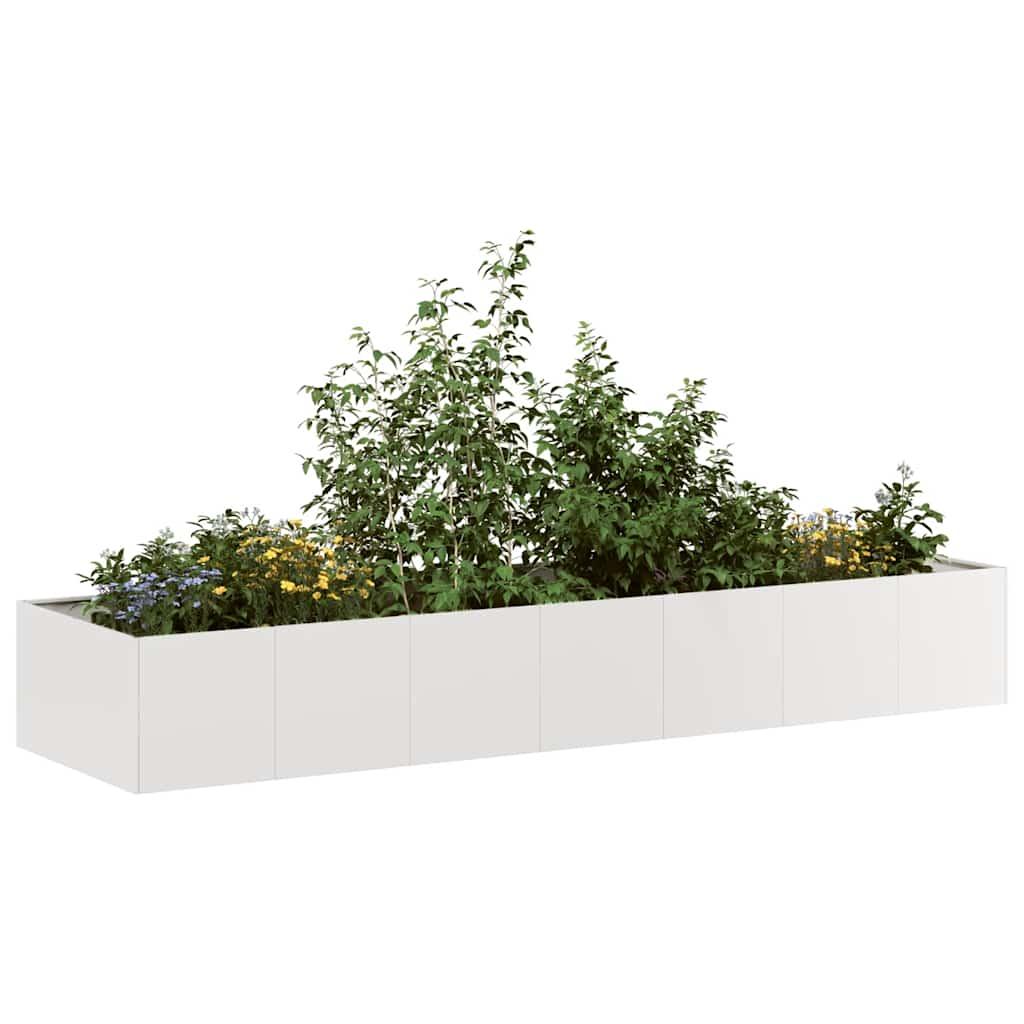 Plantekasse 280x80x40 cm rustfrit stål Plantekasse 280x80x40 cm rustfrit stål