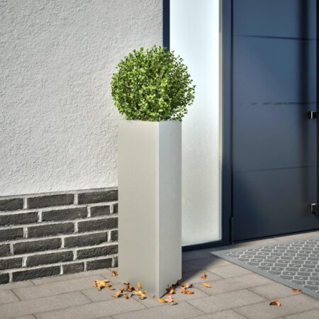 Plantekasse 30x26x75 cm trekantet rustfrit stål
