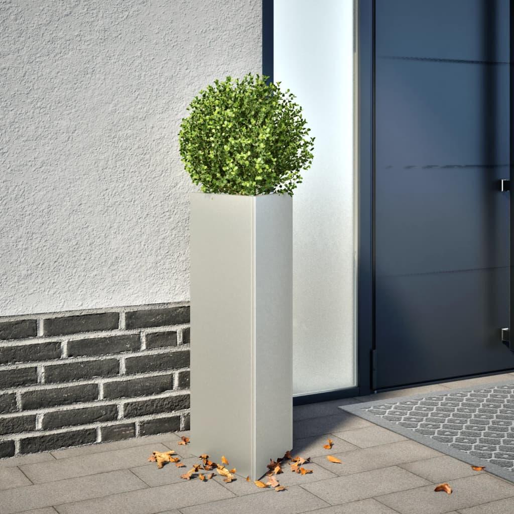 Plantekasse 30x26x75 cm trekantet rustfrit stål Plantekasse 30x26x75 cm trekantet rustfrit stål
