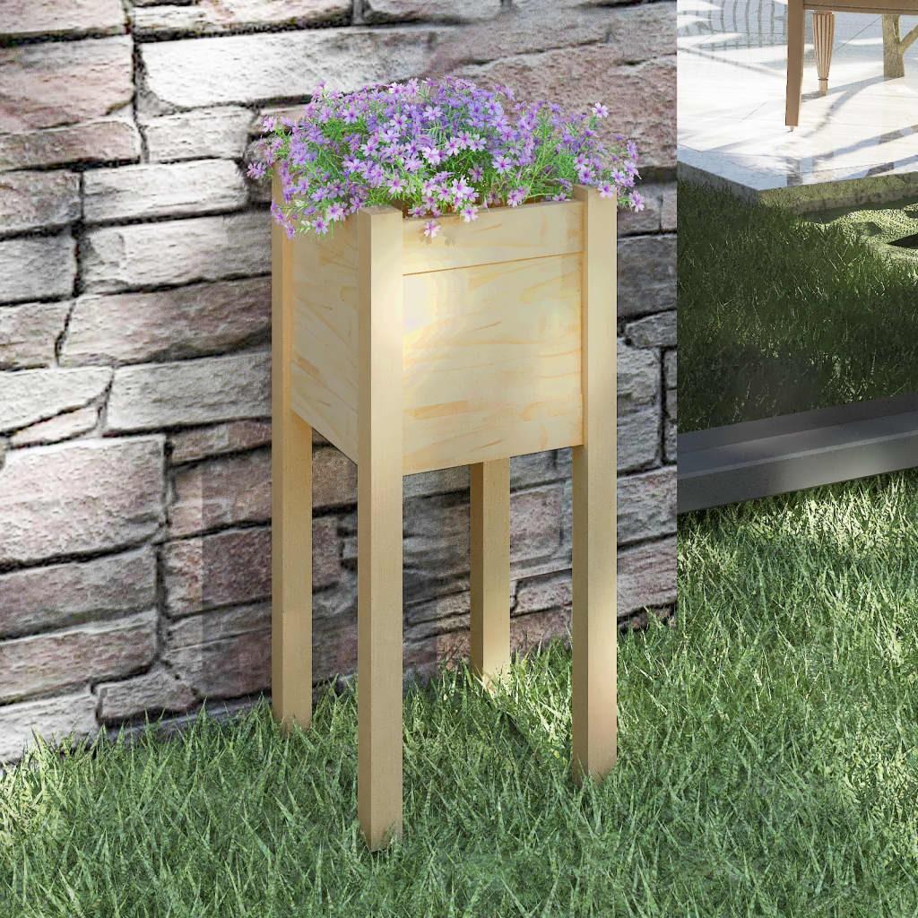 Plantekasse 31x31x70 cm massivt fyrretræ Plantekasse 31x31x70 cm massivt fyrretræ