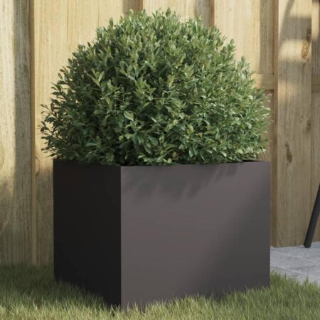 Plantekasse 32x30x29 cm koldvalset stål sort