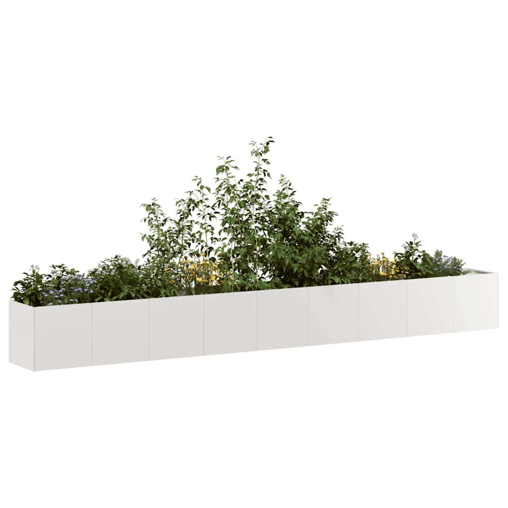 Plantekasse 360 × 40 × 40 cm i rustfrit stål - højbed til have og terrasse Plantekasse 360 × 40 × 40 cm i rustfrit stål - højbed til have og terrasse