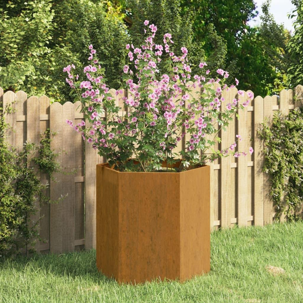Plantekasse 40 × 40 × 45 cm i cortenstål - rustfarvet Plantekasse 40 × 40 × 45 cm i cortenstål - rustfarvet