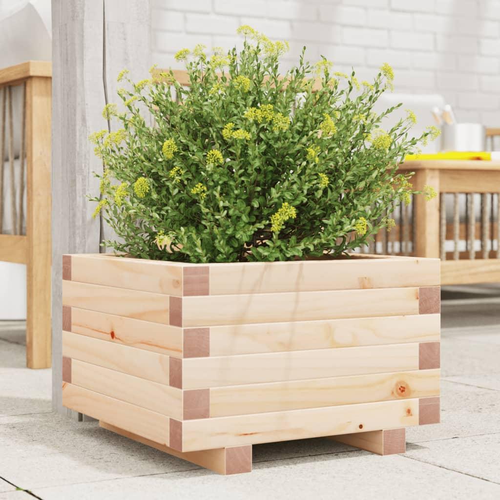 Plantekasse 40x40x26,5 cm massivt fyrretræ Plantekasse 40x40x26,5 cm massivt fyrretræ
