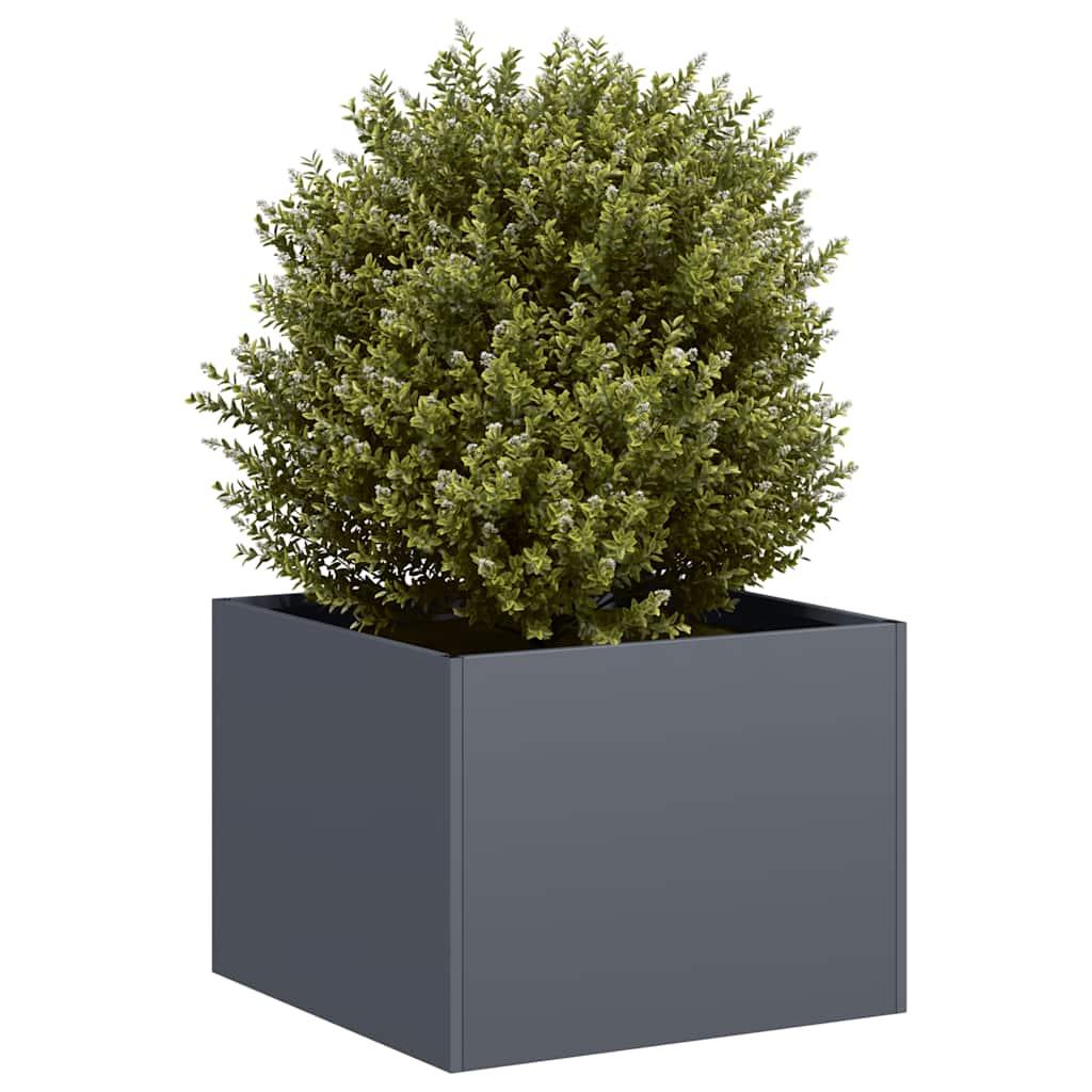 Plantekasse 40x40x30 cm stål antracitgrå Plantekasse 40x40x30 cm stål antracitgrå