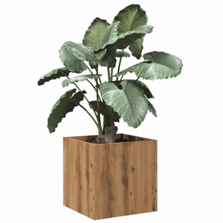 Plantekasse 40x40x40 cm konstrueret træ kunsteg