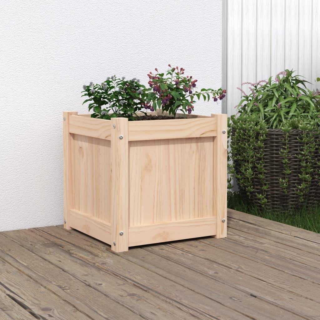 Plantekasse 40x40x40 cm massivt fyrretræ Plantekasse 40x40x40 cm massivt fyrretræ