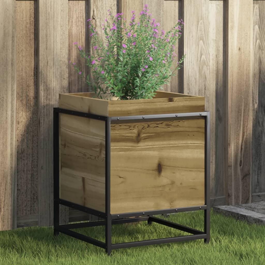 Plantekasse 40x40x50 cm imprægneret fyrretræ Plantekasse 40x40x50 cm imprægneret fyrretræ