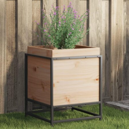 Plantekasse 40x40x50 cm massivt fyrretræ
