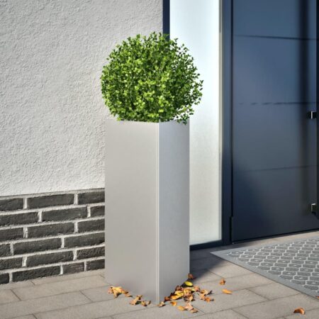Plantekasse 40x40x75 cm trekantet galvaniseret stål