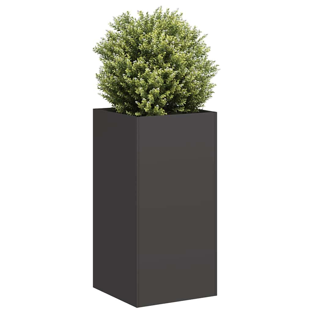 Plantekasse 40x40x80 cm koldvalset stål sort Plantekasse 40x40x80 cm koldvalset stål sort