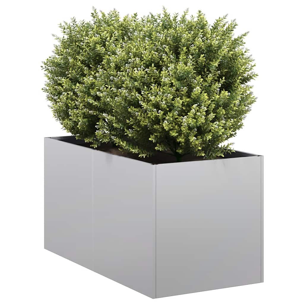 Plantekasse 40×80×40 cm i galvaniseret stål - højbed til have og terrasse Plantekasse 40×80×40 cm i galvaniseret stål - højbed til have og terrasse