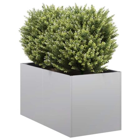 Plantekasse 40×80×40 cm i galvaniseret stål - højbed til have og terrasse