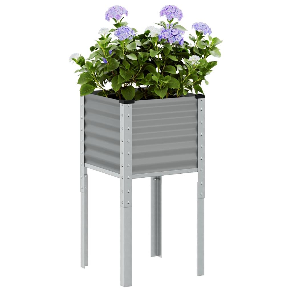 Plantekasse 45x45x88 cm stål grå Plantekasse 45x45x88 cm stål grå