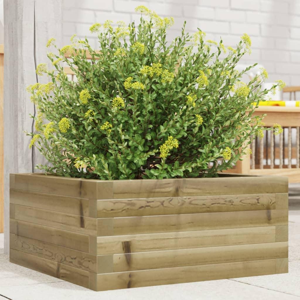 Plantekasse 50x50x23 cm imprægneret fyrretræ Plantekasse 50x50x23 cm imprægneret fyrretræ