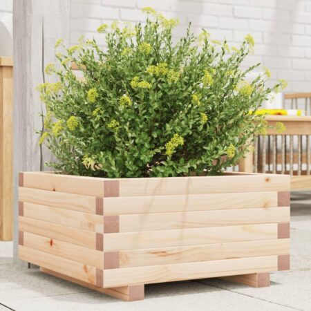 Plantekasse 50x50x26,5 cm massivt fyrretræ
