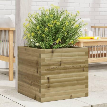 Plantekasse 50x50x46 cm imprægneret fyrretræ