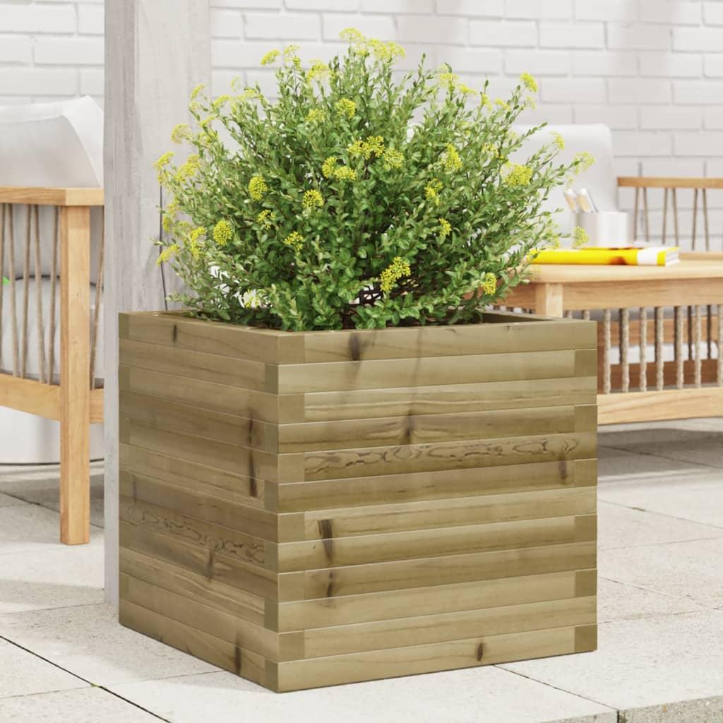 Plantekasse 50x50x46 cm imprægneret fyrretræ Plantekasse 50x50x46 cm imprægneret fyrretræ