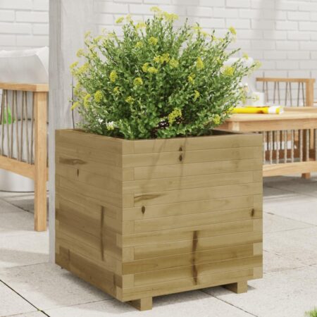 Plantekasse 50x50x49,5 cm imprægneret fyrretræ