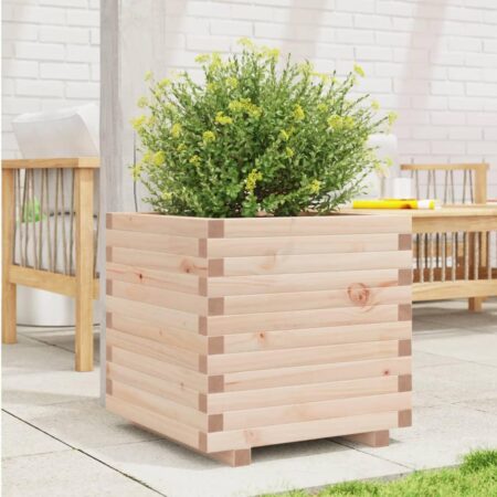Plantekasse 50x50x49,5 cm massivt fyrretræ