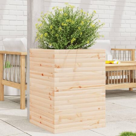 Plantekasse 50x50x68,5 cm massivt fyrretræ