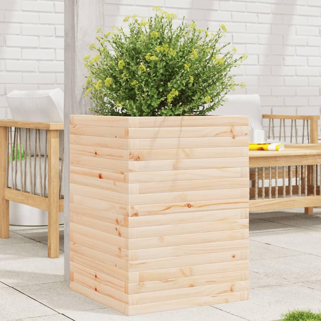 Plantekasse 50x50x68,5 cm massivt fyrretræ Plantekasse 50x50x68,5 cm massivt fyrretræ