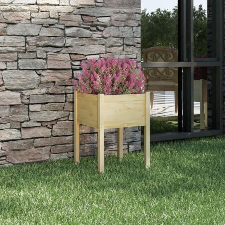 Plantekasse 50x50x70 cm massivt fyrretræ