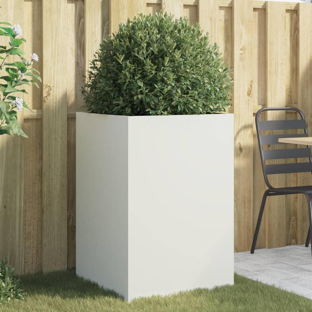 Plantekasse 52x48x75 cm stål hvid Plantekasse 52x48x75 cm stål hvid