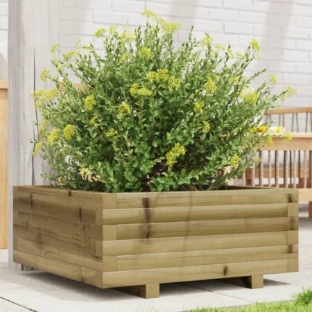 Plantekasse 60x60x26,5 cm imprægneret fyrretræ