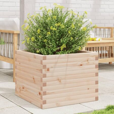 Plantekasse 60x60x46 cm massivt fyrretræ