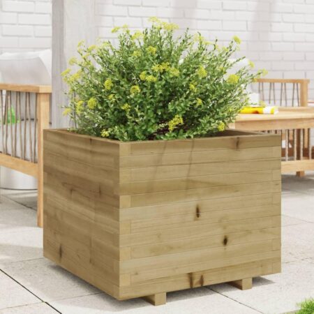 Plantekasse 60x60x49,5 cm imprægneret fyrretræ