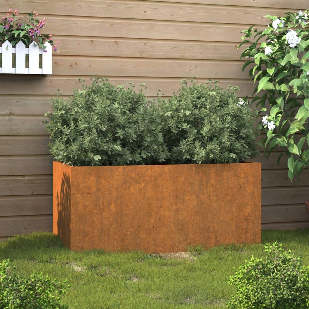 Plantekasse 62x30x29 cm cortenstål Plantekasse 62x30x29 cm cortenstål