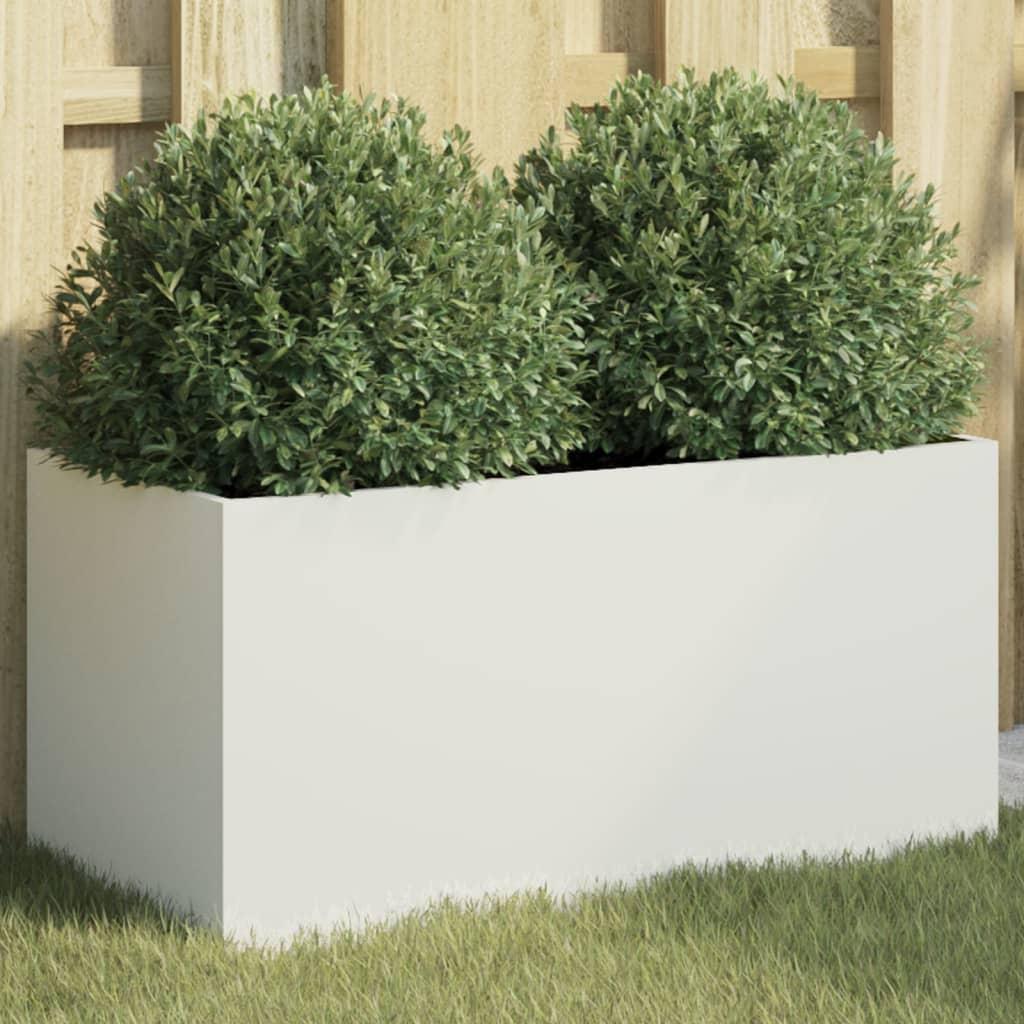 Plantekasse 62x30x29 cm stål hvid Plantekasse 62x30x29 cm stål hvid