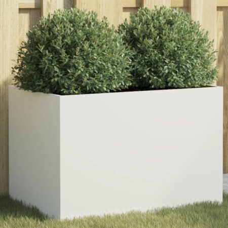Plantekasse 62x40x39 cm stål hvid