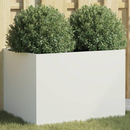 Plantekasse 62x47x46 cm stål hvid
