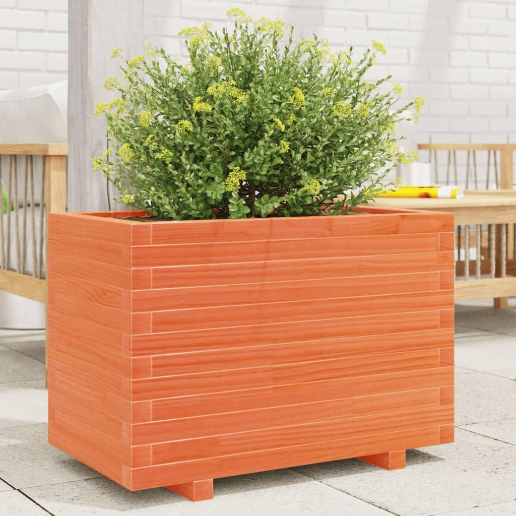 Plantekasse 70x40x49,5 cm massivt fyrretræ gyldenbrun Plantekasse 70x40x49,5 cm massivt fyrretræ gyldenbrun