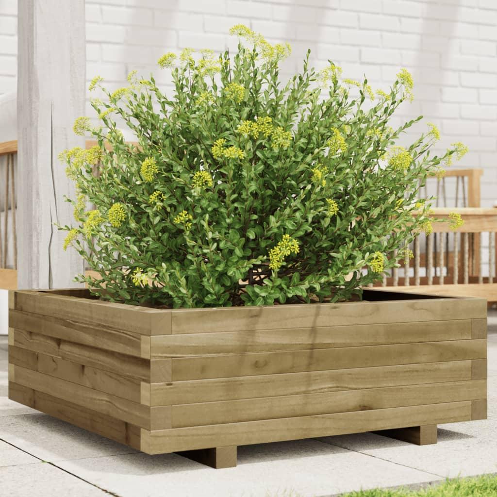 Plantekasse 70x70x26,5 cm imprægneret fyrretræ Plantekasse 70x70x26,5 cm imprægneret fyrretræ