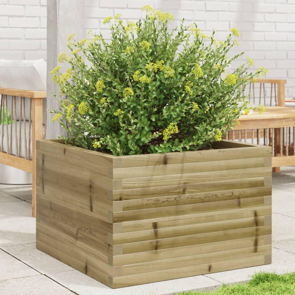 Plantekasse 70x70x46 cm imprægneret fyrretræ Plantekasse 70x70x46 cm imprægneret fyrretræ