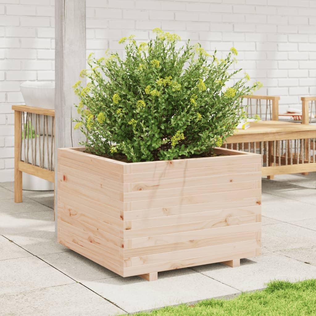 Plantekasse 70x70x49,5 cm massivt fyrretræ Plantekasse 70x70x49,5 cm massivt fyrretræ