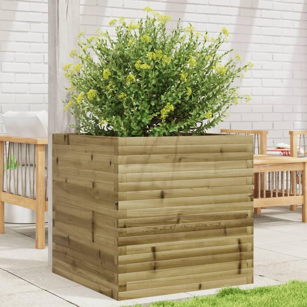Plantekasse 70x70x68,5 cm imprægneret fyrretræ Plantekasse 70x70x68,5 cm imprægneret fyrretræ